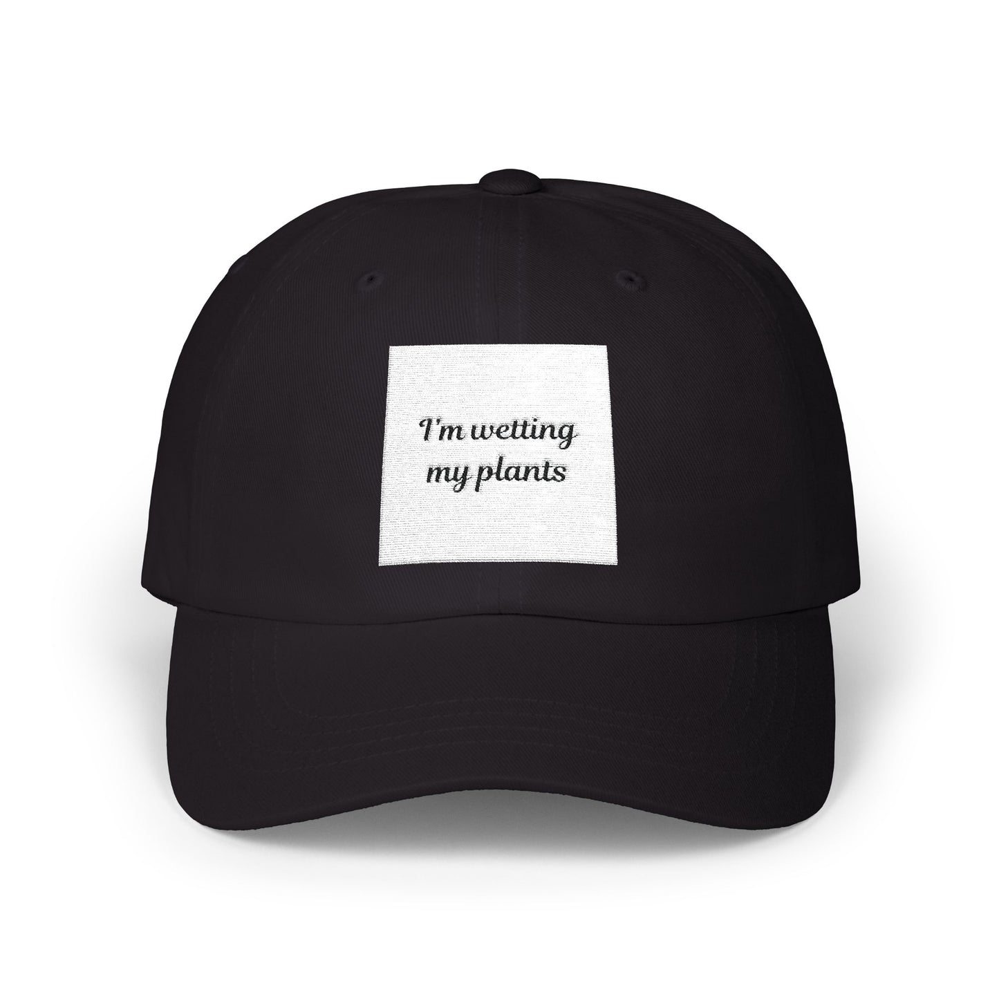 White Dad Cap - I’m watering my plants, Gardening Gift, Plant Lover Hat, Indoor Gardening Accessory, Funny Dad Hat, Nature Lover Apparel