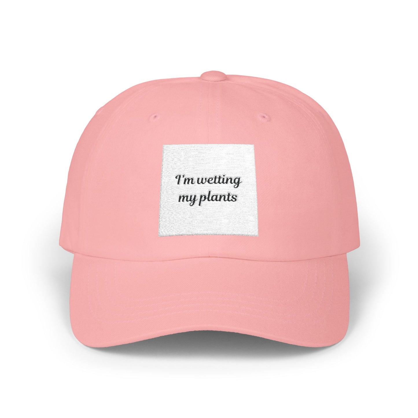 White Dad Cap - I’m watering my plants, Gardening Gift, Plant Lover Hat, Indoor Gardening Accessory, Funny Dad Hat, Nature Lover Apparel
