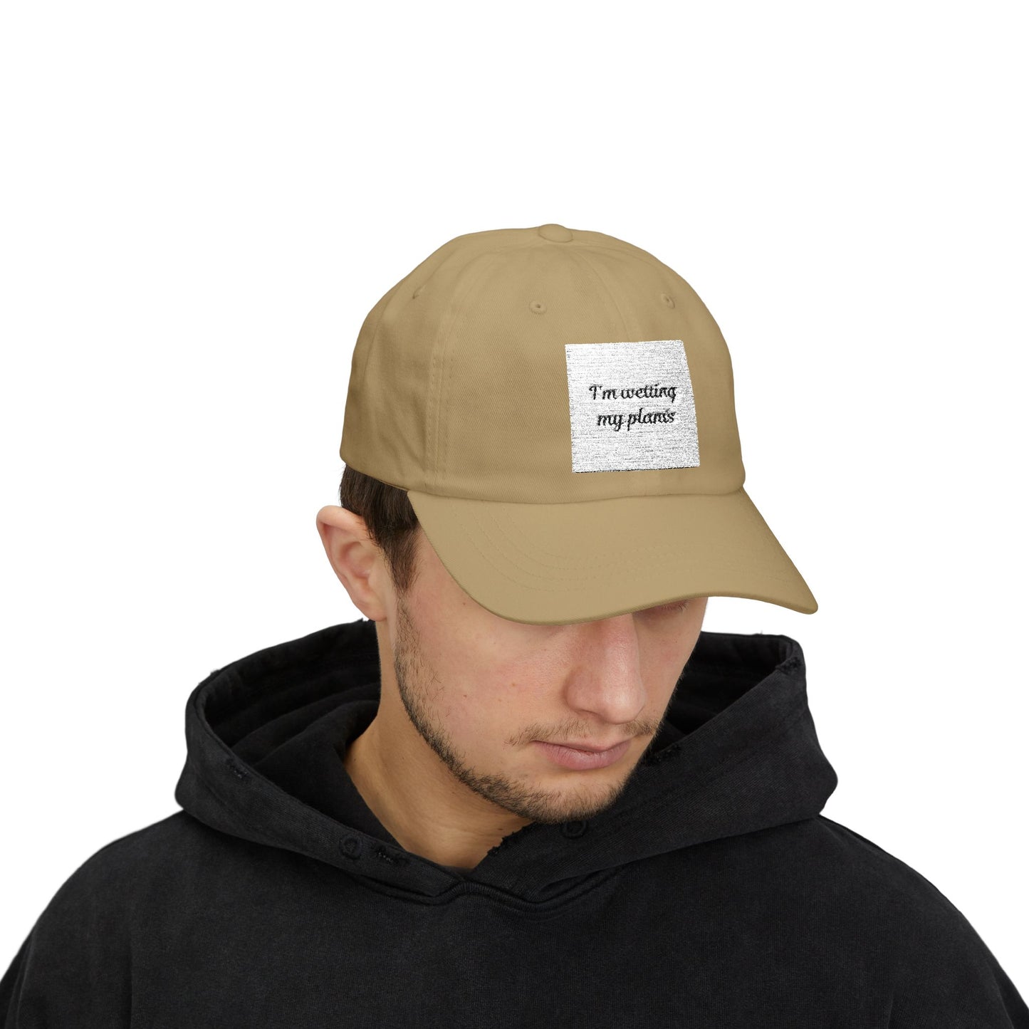White Dad Cap - I’m watering my plants, Gardening Gift, Plant Lover Hat, Indoor Gardening Accessory, Funny Dad Hat, Nature Lover Apparel