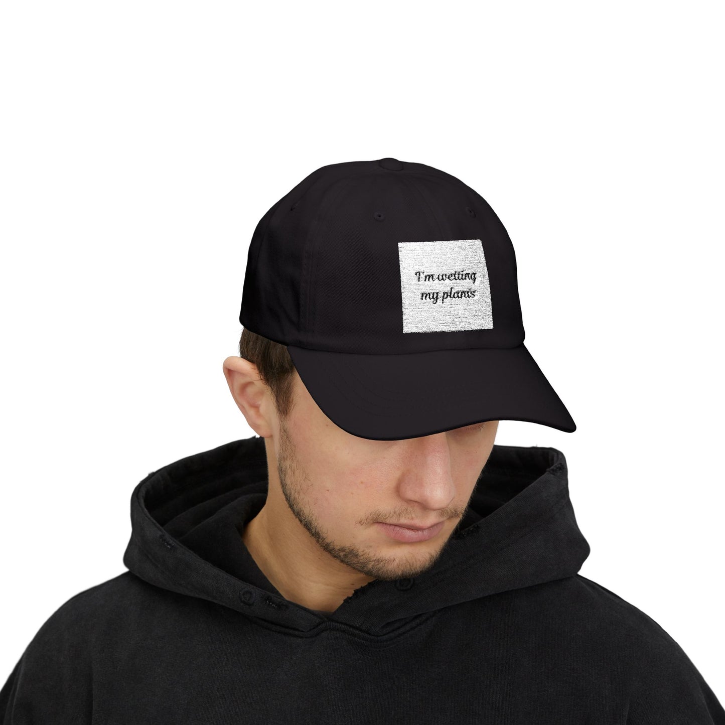 White Dad Cap - I’m watering my plants, Gardening Gift, Plant Lover Hat, Indoor Gardening Accessory, Funny Dad Hat, Nature Lover Apparel