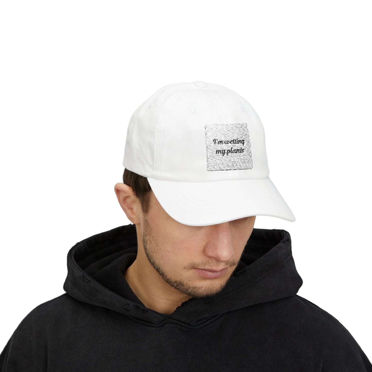 White Dad Cap - I’m watering my plants, Gardening Gift, Plant Lover Hat, Indoor Gardening Accessory, Funny Dad Hat, Nature Lover Apparel