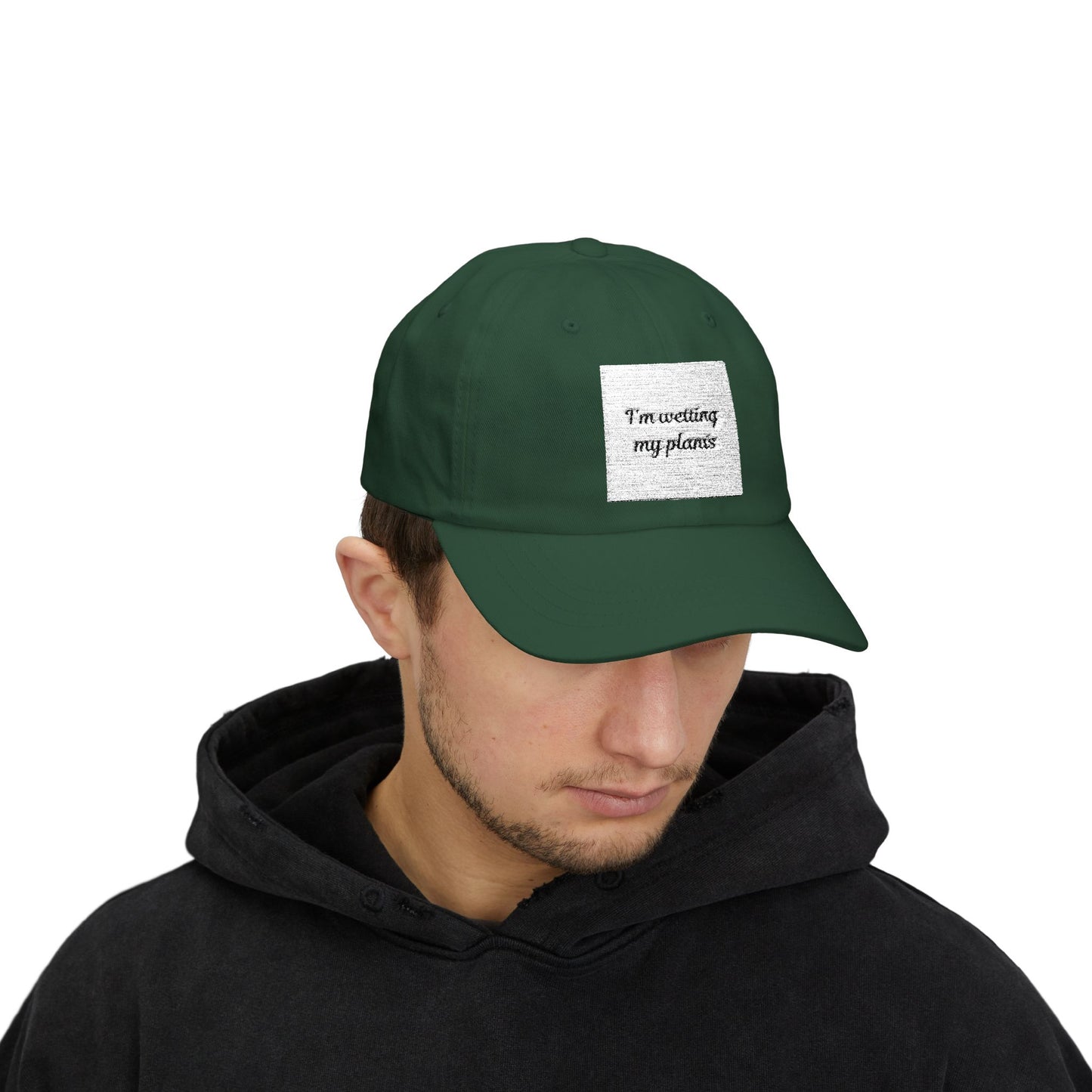 White Dad Cap - I’m watering my plants, Gardening Gift, Plant Lover Hat, Indoor Gardening Accessory, Funny Dad Hat, Nature Lover Apparel