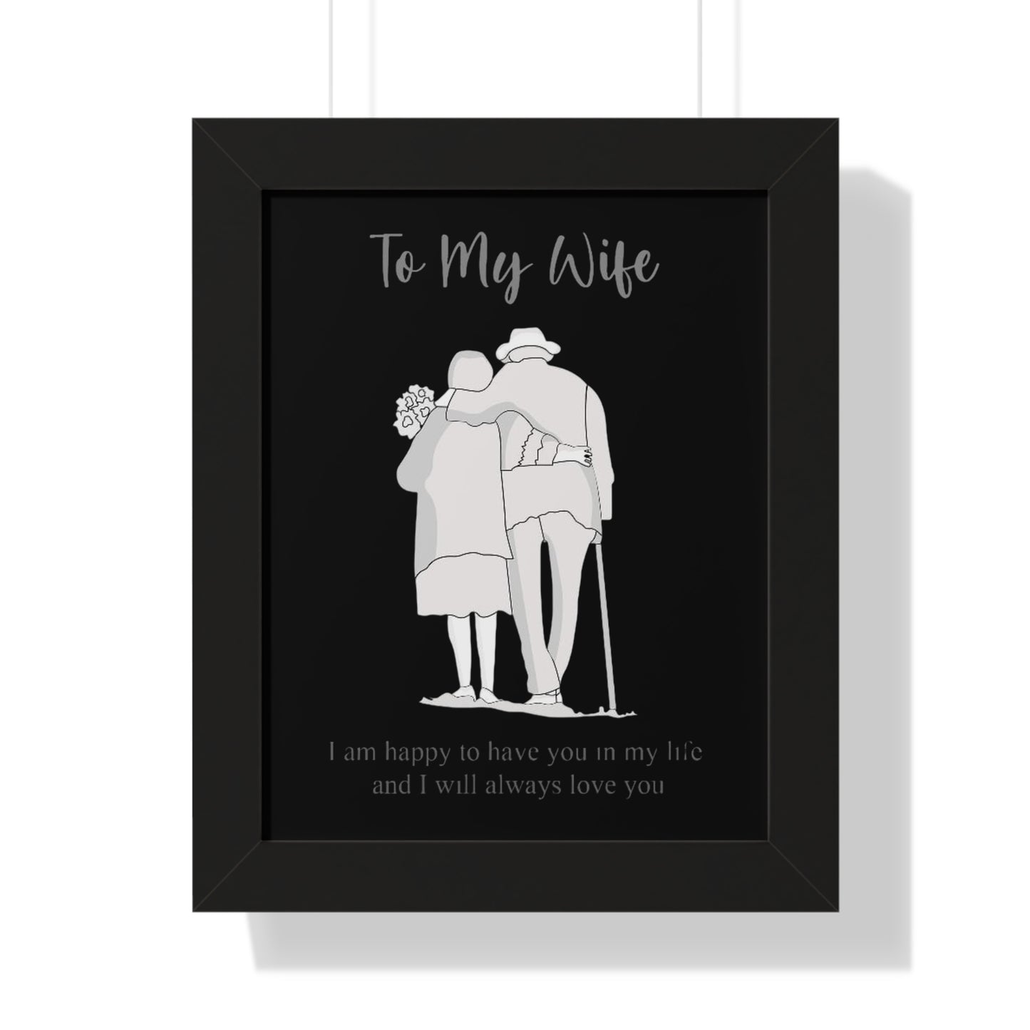 Gift for Wife - Framed Vertical Poster