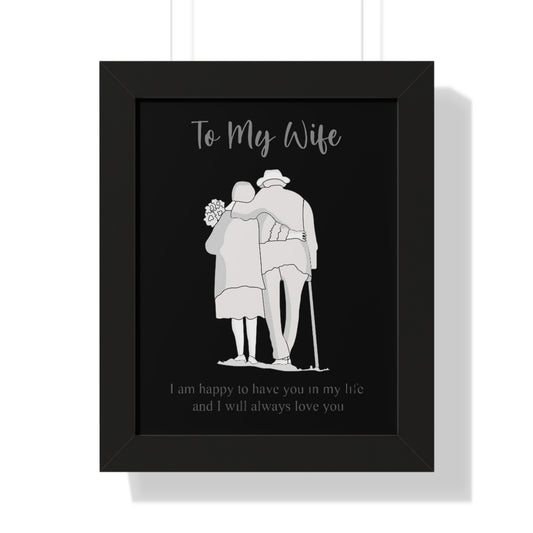 Gift for Wife - Framed Vertical Poster