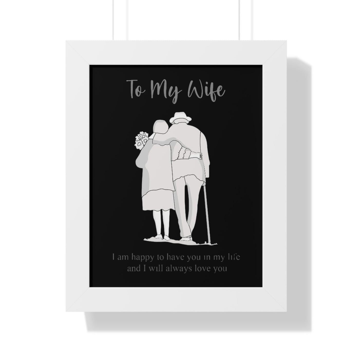 Gift for Wife - Framed Vertical Poster