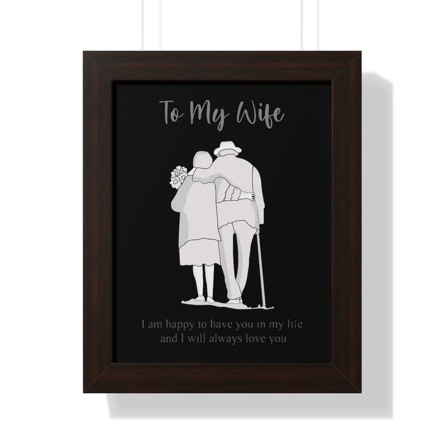Gift for Wife - Framed Vertical Poster